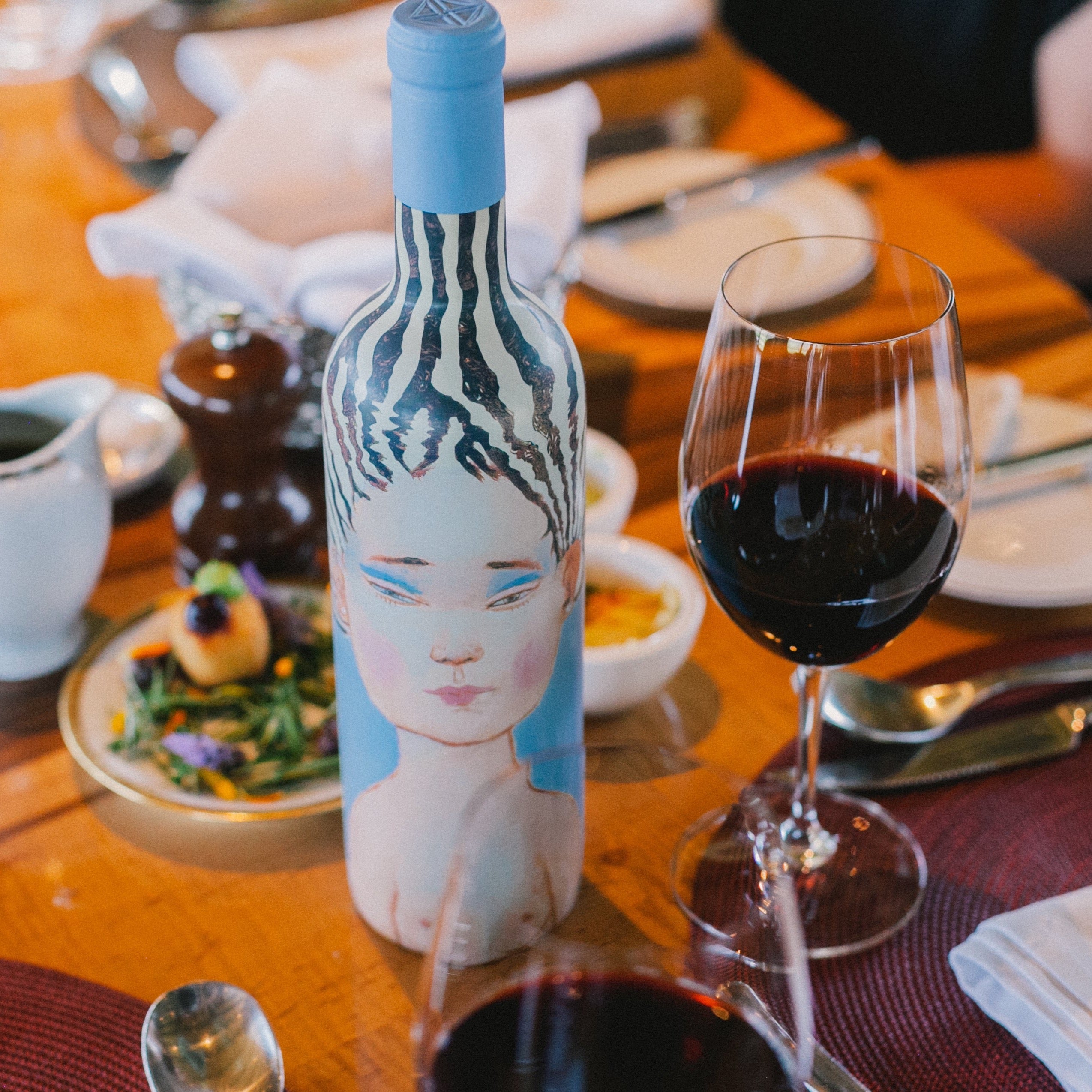 VIK La Piu Belle Chilean red wine, lifestyle photograph